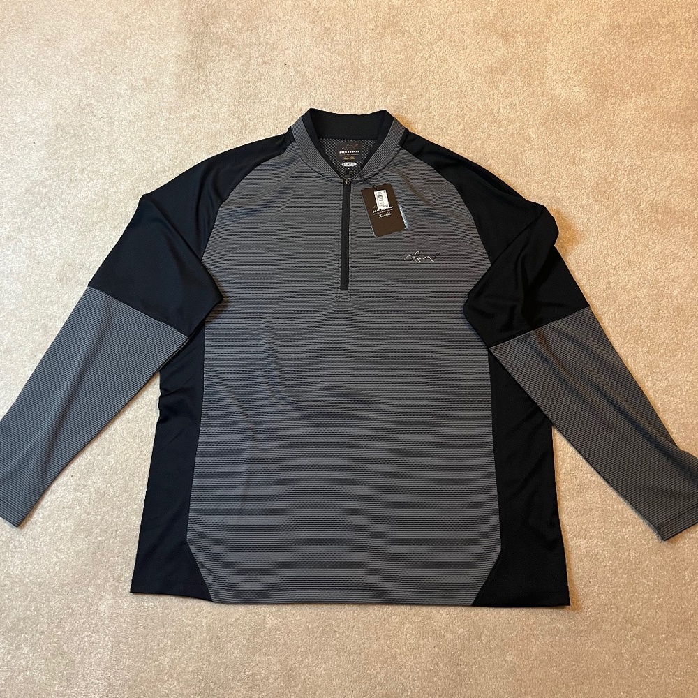 Greg Norman 1/4 Zip Long Sleeve Golf - Med